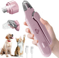 2 in 1 Dog & Cat Pets Nail Clippers and Grinder with Lights - Safety Guard to Avoid Overcutting,Professional Pet Nail Claw Trimmers, Professional Grooming Tools for Pets (Medium & Small Pet)